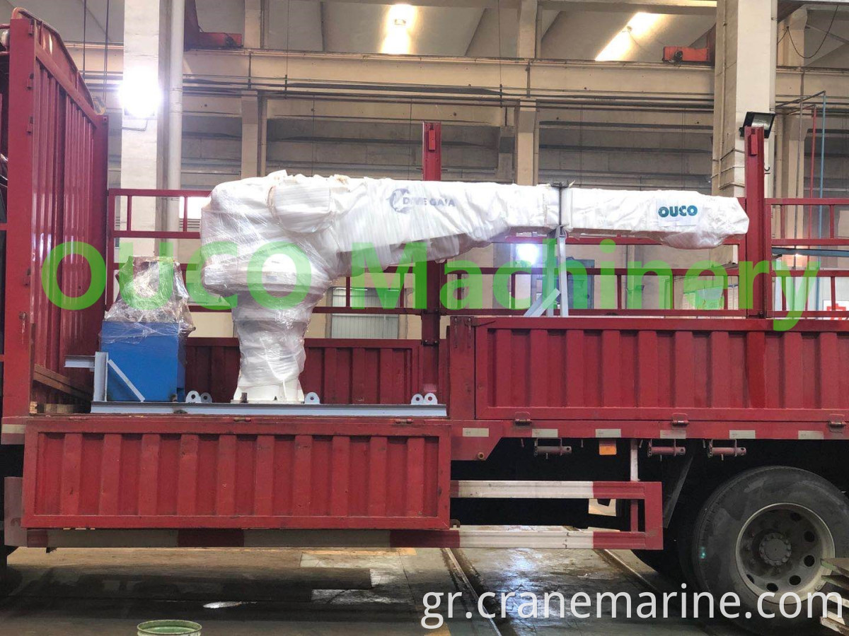 Crane 2T5m Yacht με τηλεσκοπικό Boom Marine Hydraulic Crane CCS Certified